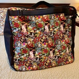 Ed Hardy by Christian Audigier Geisha True to My Love Tattoo Large Tote Bag NWOT